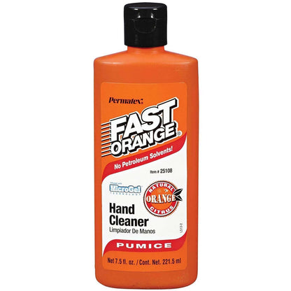 Permatex Fast Orange Fine Pumice Lotion Hand Cleaner - 7.5 Fluid Ounce (2 Pack)