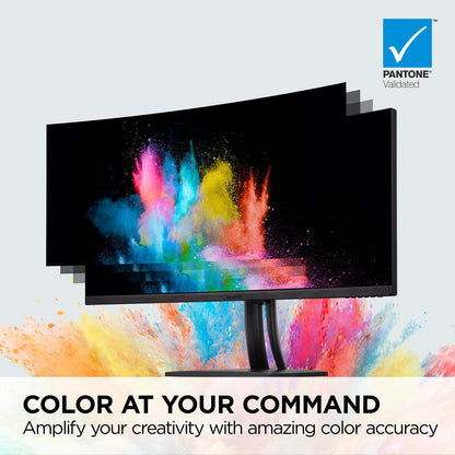 ViewSonic VP3881A 43" 1440p Ultrawide Curved Monitor, 100% sRGB, USB-C & HDMI