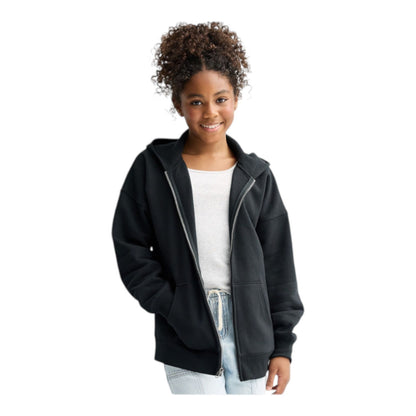 Girls SO Oversized Full Zip Front Hoodie - Black - #70081655 - $26.99 MSRP