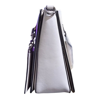 NINE WEST SERAFINI HANDBAG - MUSHROOM LOGO/MILK COLOR (NYL552306)