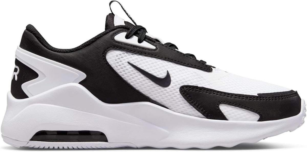 Women's Nike Air Max Bolt CU4152-101 White Black Low Top Mesh Sneakers - SZ 7