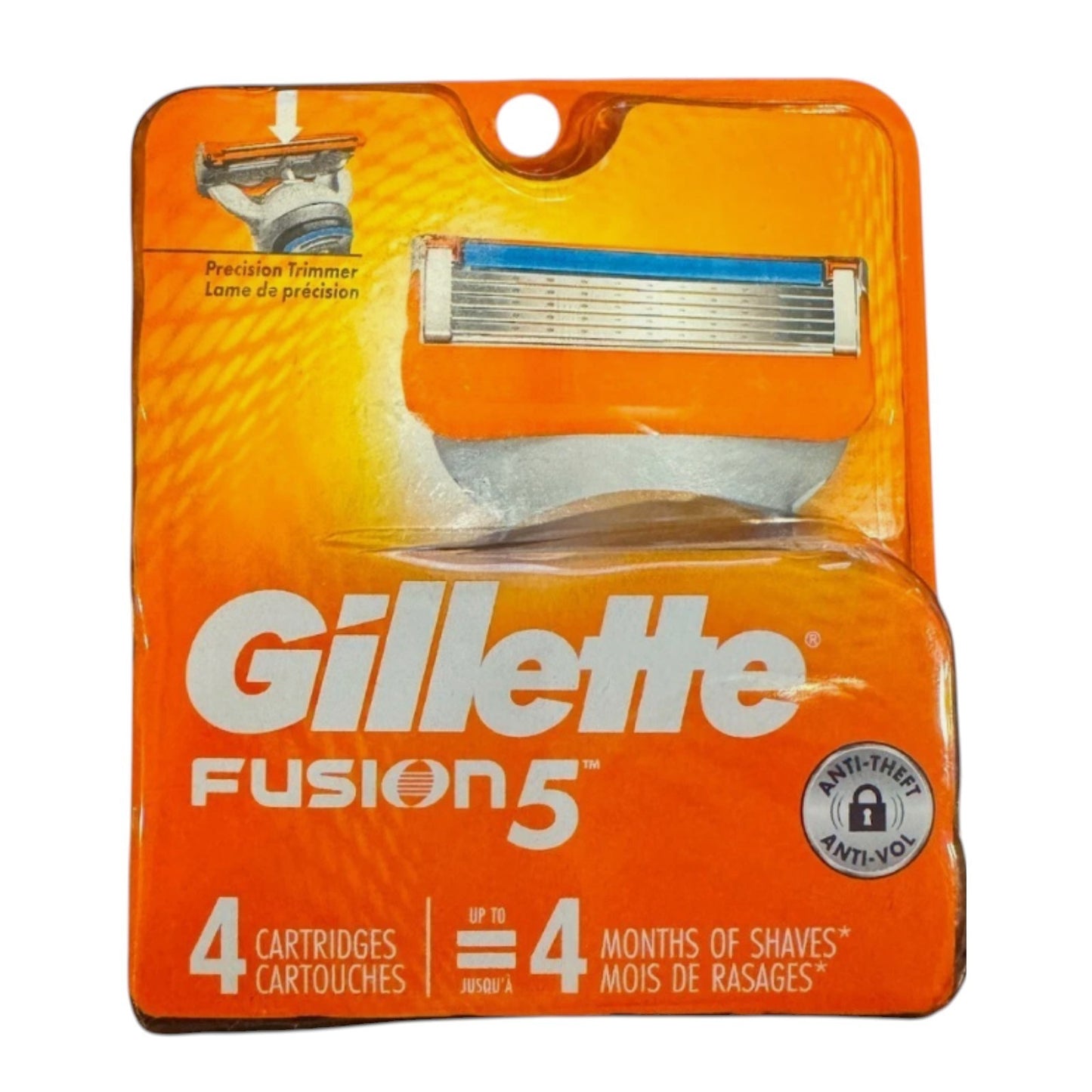 Gillette Fusion5 Power Razor Blades 4-Pack New OEM Cartridges 91321829