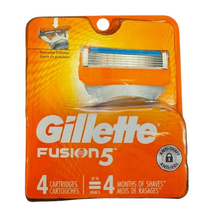 Gillette Fusion5 Power Razor Blades 4-Pack New OEM Cartridges 91321829