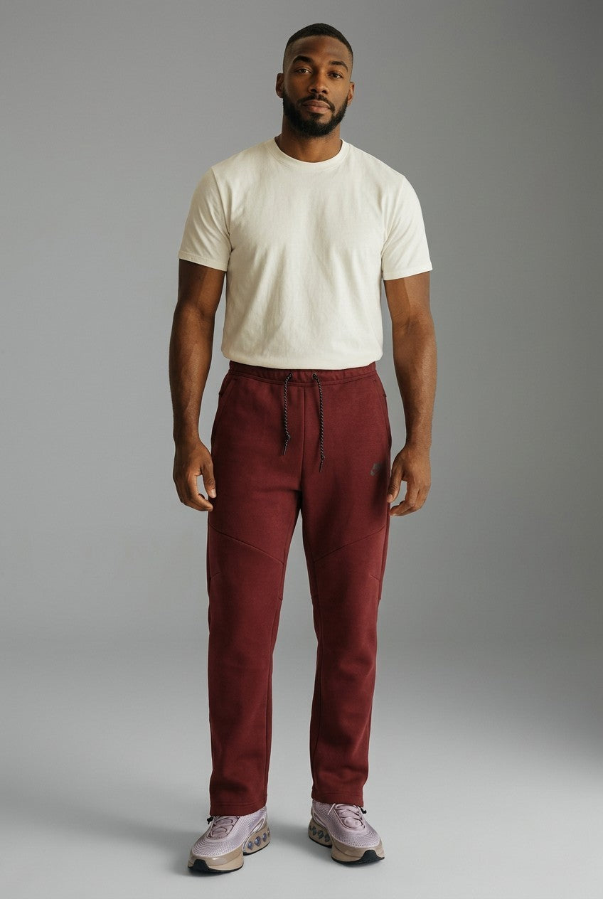 Nike Tech Fleece Open-Hem Pants Men’s Large IM0697-619 Dark Team Red