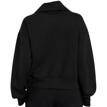 Old Navy Bounce Fleece Half-Zip Pullover Sweatshirt in Black or Brown, All Sizes