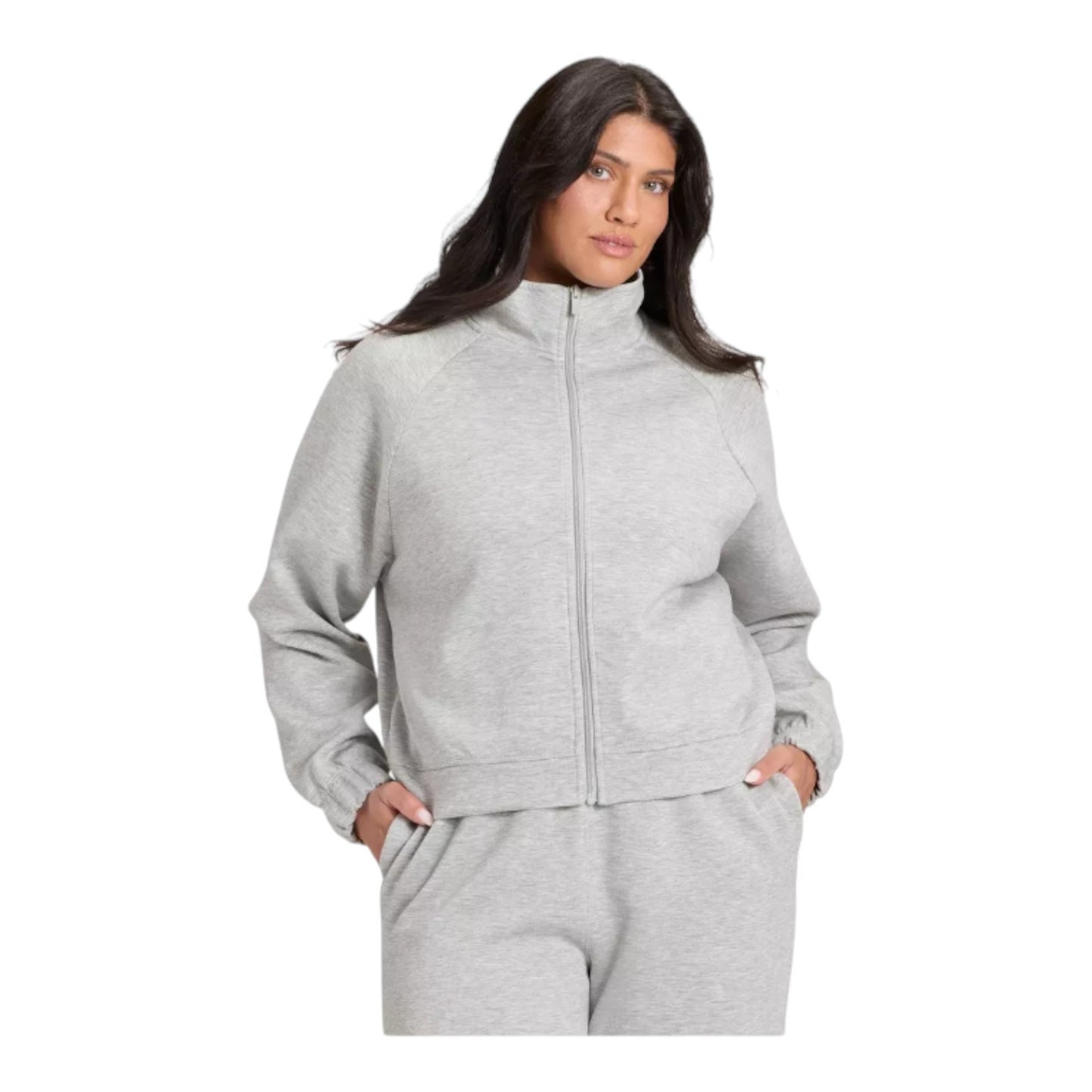 Women Airy Sleek Ribbed Full Zip Jacket - All In Motion