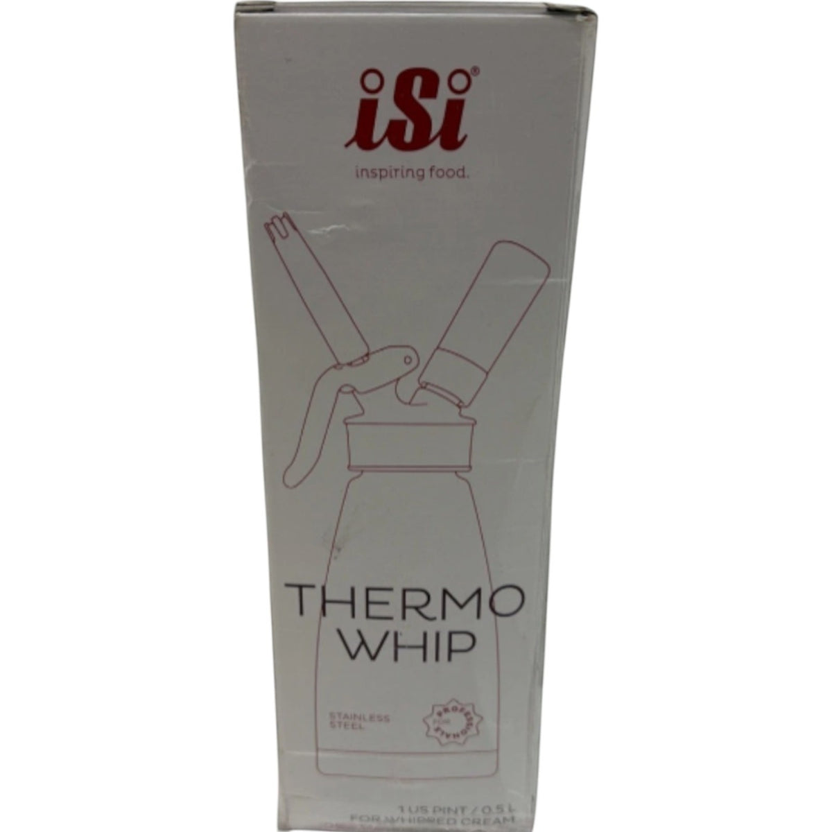 iSi Gourmet Whip Cream Whipper - 1 US Pint- 170301 Stainless Steel