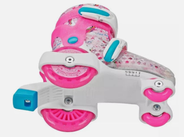 ROLLER DERBY SPORT KID'S ROLLER SKATE - UNICORN SIZE 11-2 : ADJUSTABLE SIZE -