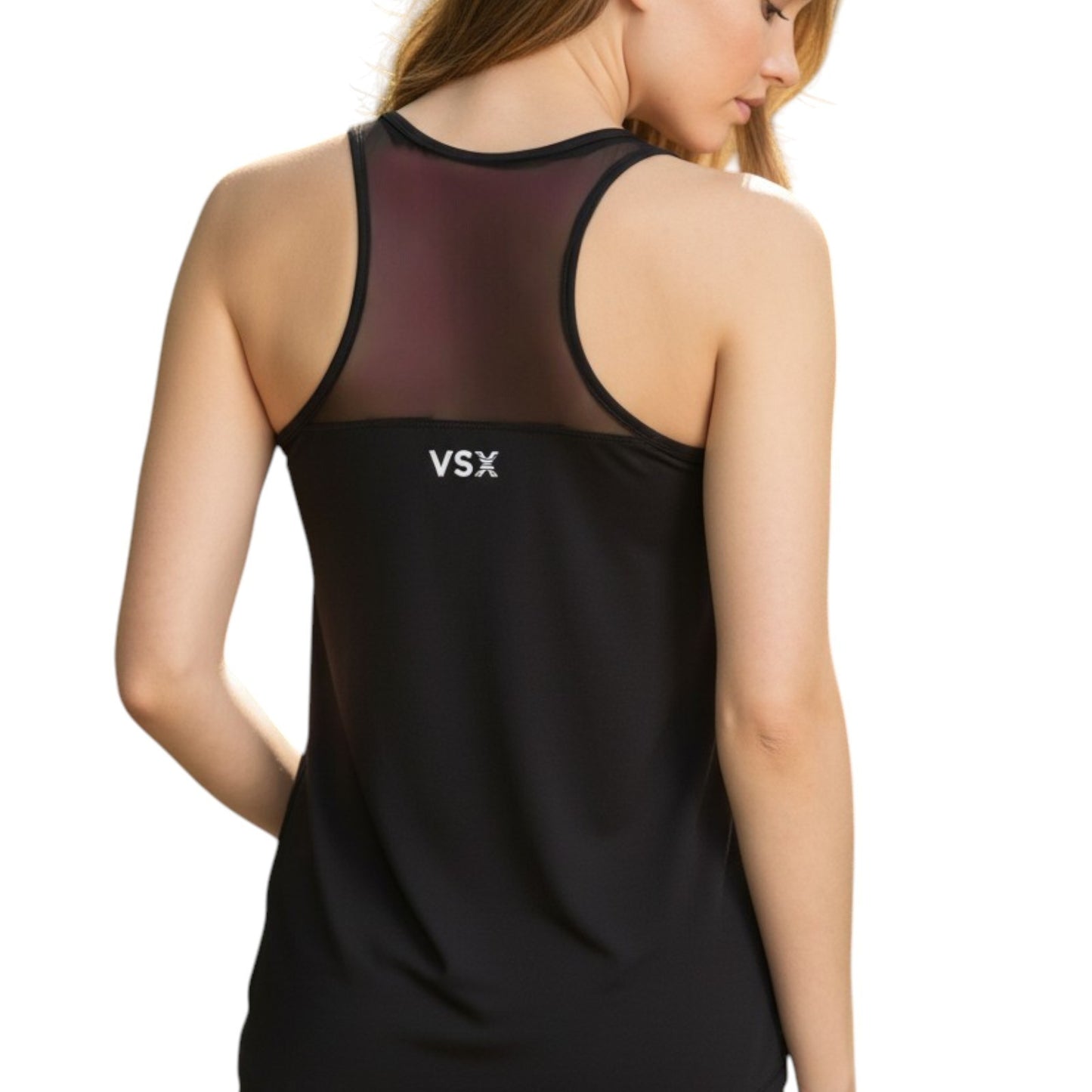 Victoria’s Secret Sport VSX Black Mesh Racerback Tank Top