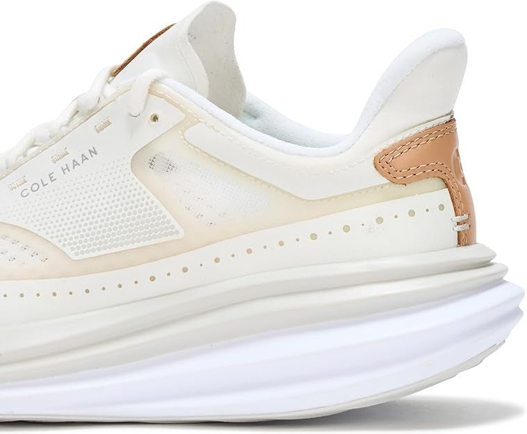 Cole Haan Mens ORIGINAL GRAND QUADSTAR RUNNER  Sneaker Casual Shoe - 10 - Ivory
