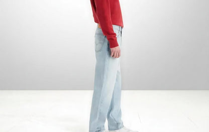 Men's Levi's 550 Relaxed Fit 100% Cotton Light Wash Blue Jeans - 005500114