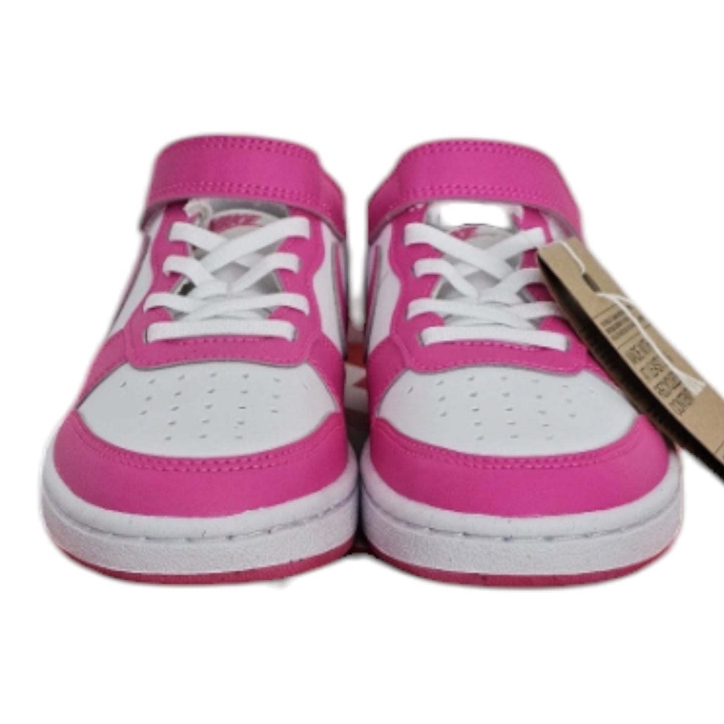 Nike Court Borough Low Recraft (Kids) White/Laser Fuchsia Size 1Y NEW