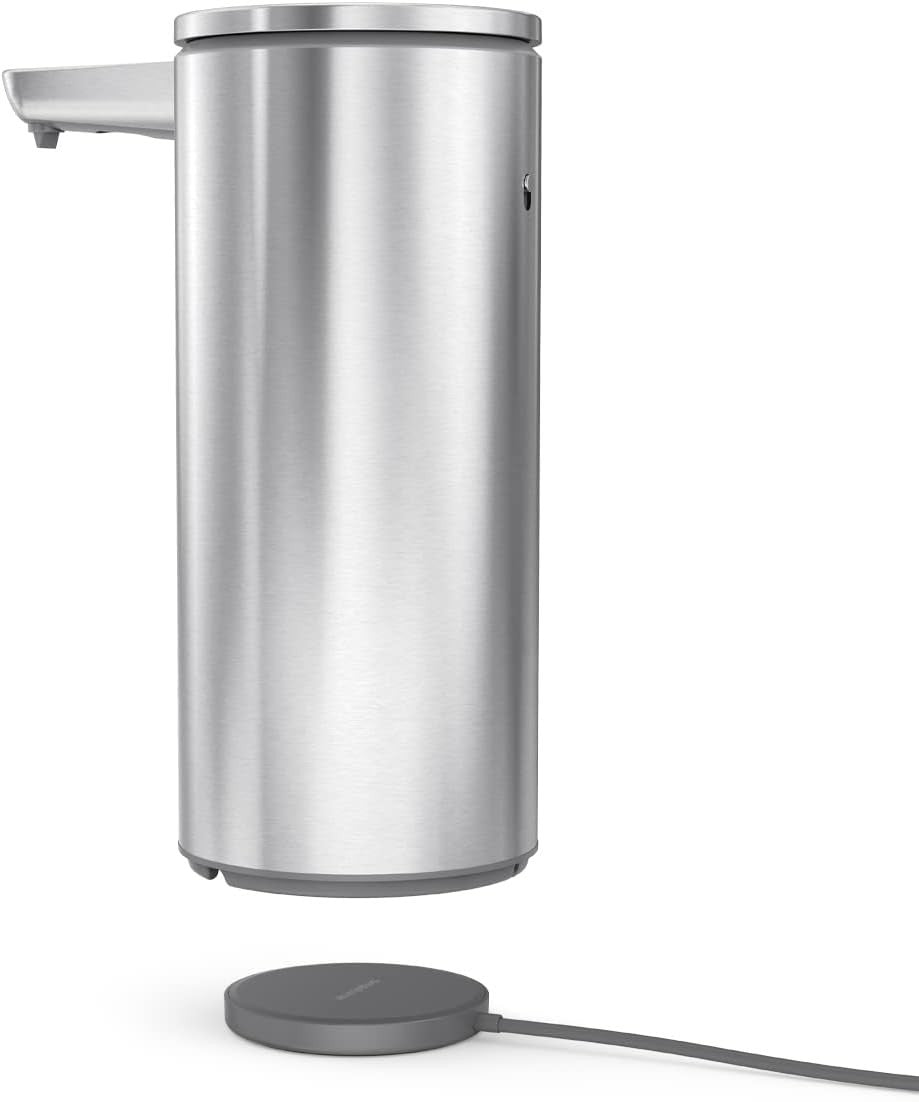 Simplehuman Large Rechargeable Automatic Soap Dispenser Touchless, 14oz