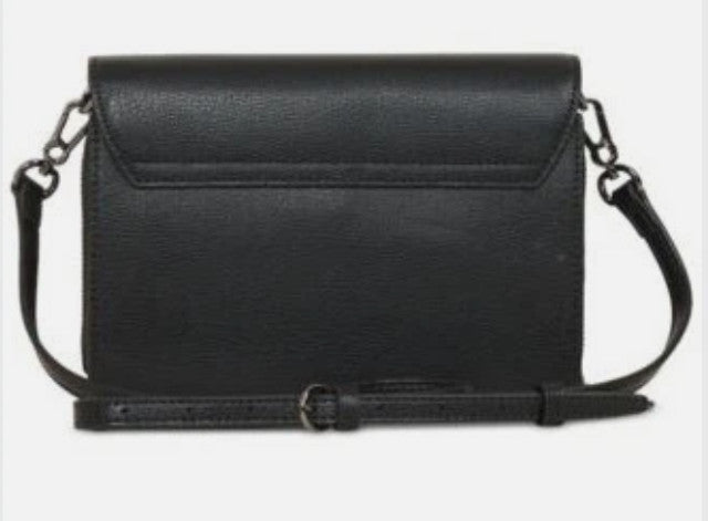 KARL LAGERFELD Paris Lourdes leather chain strap crossbody bag - BLACK