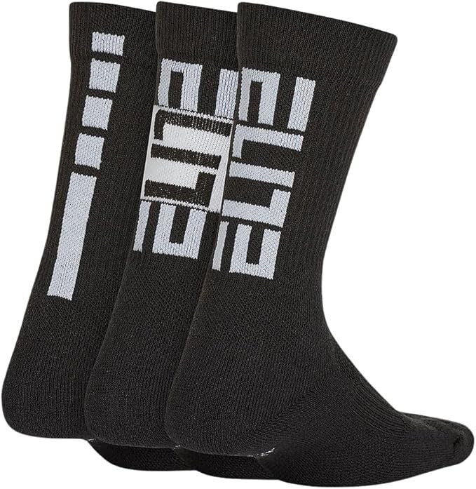 New Original Nike Elite Socks Dri-Fit Basketball Crew Size Medium 3-Pack