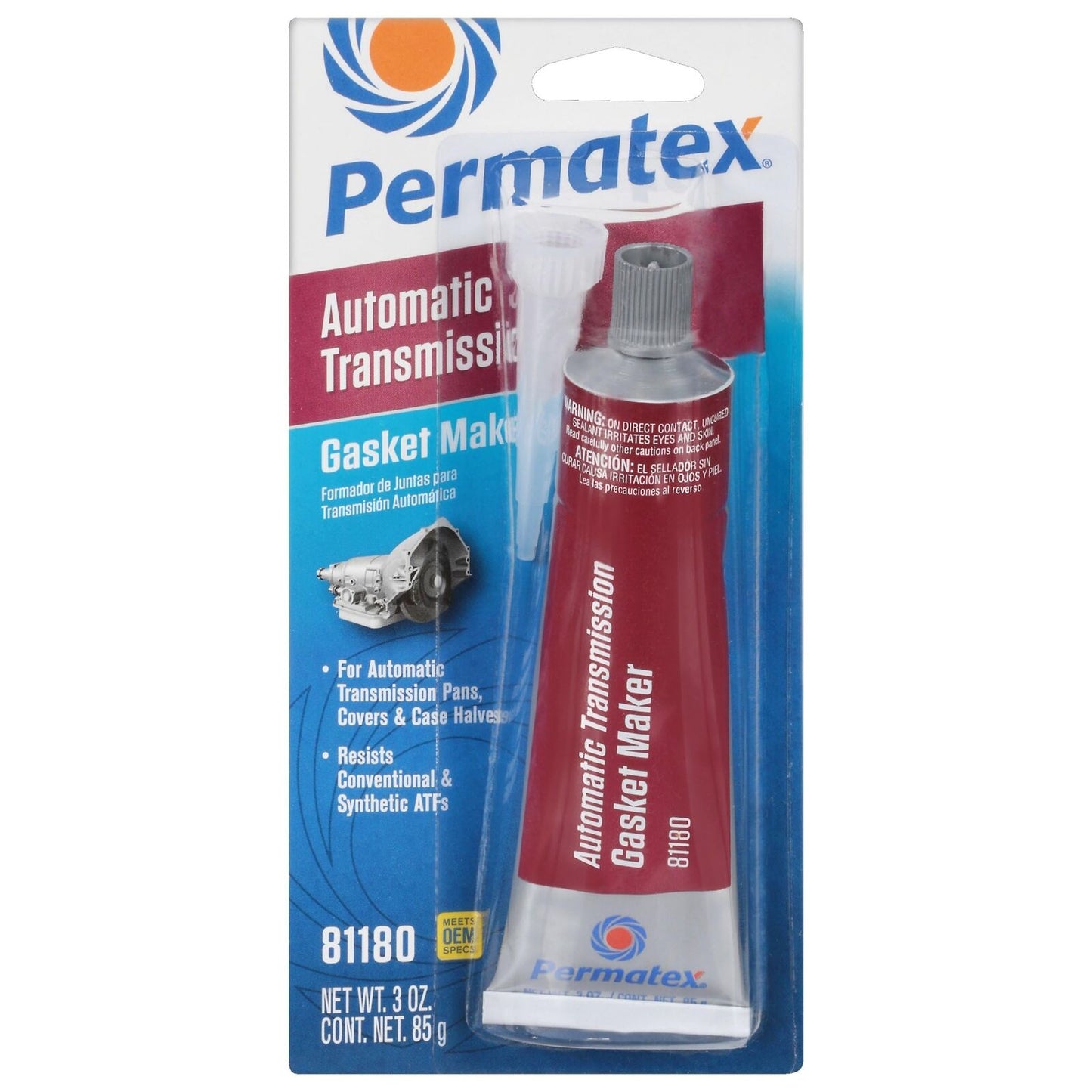 Permatex 81180 Automatic Transmission RTV Sealant, 3 oz. Tube