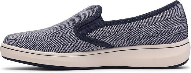 Cloudsteppers Clarks Women's Breezesky Zoe Canvas Loafers - Navy - Size 6.5