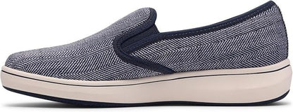 Cloudsteppers Clarks Women's Breezesky Zoe Canvas Loafers - Navy - Size 6.5