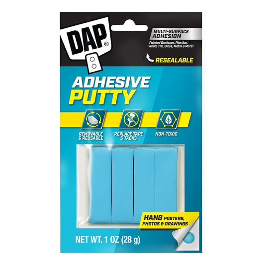DAP RapidFuse Blue Stik 1 Oz. Blue Reusable Adhesive Putty 7079801201 DAP Blue