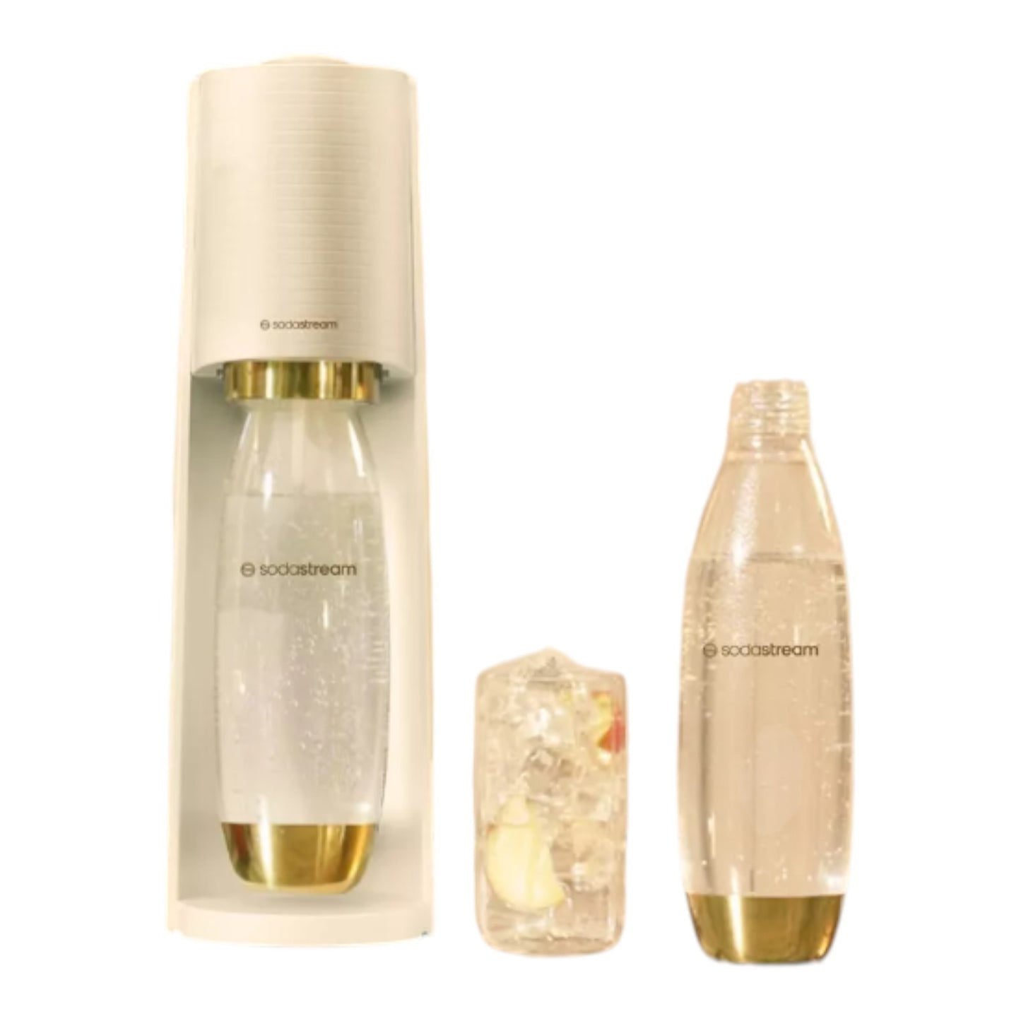 SodaStream Special Edition Terra Gold & White 1L Bottle Sparkling Water Maker