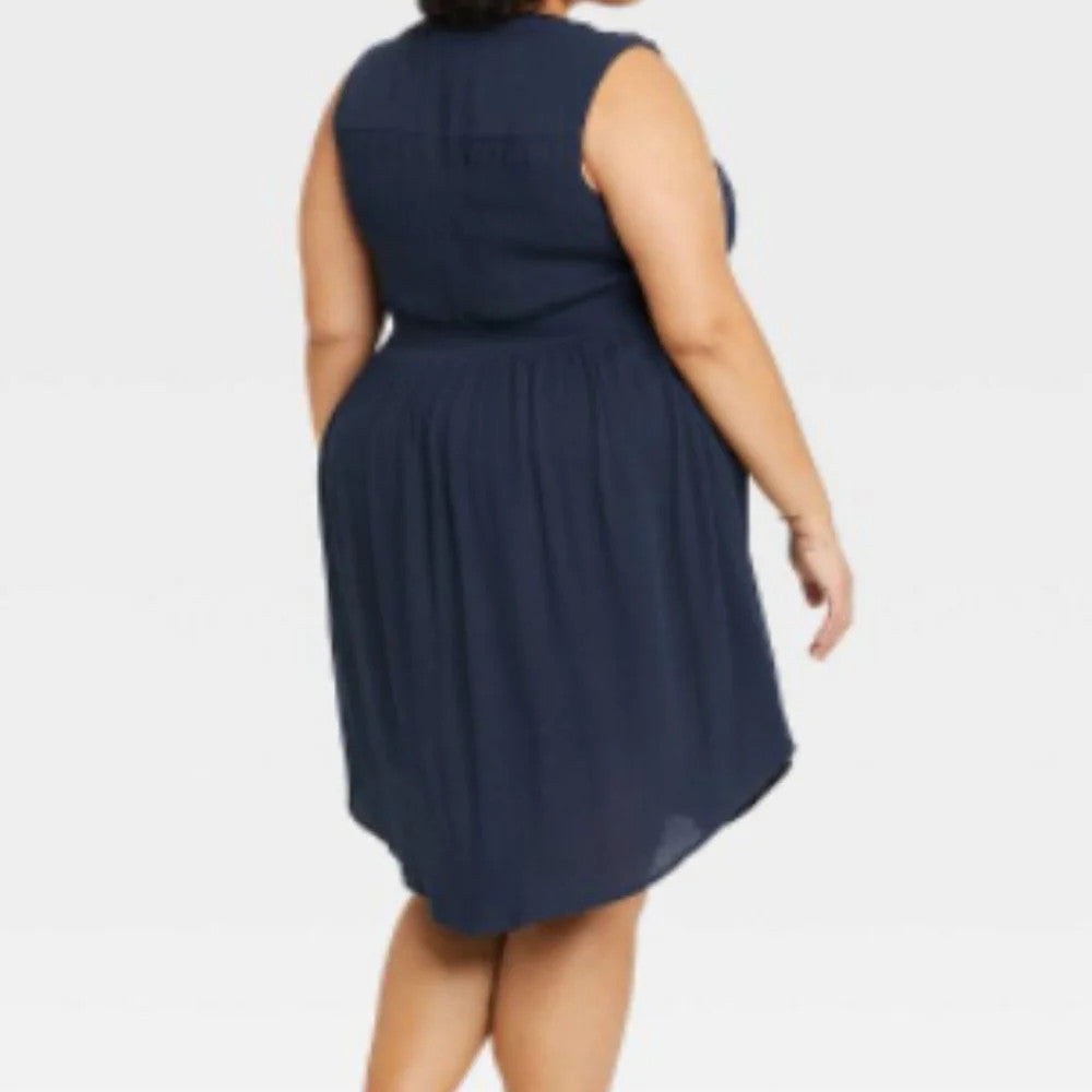 COPY - Women's Sleeveless Smocked Button-Down Dress - Knox Rose,