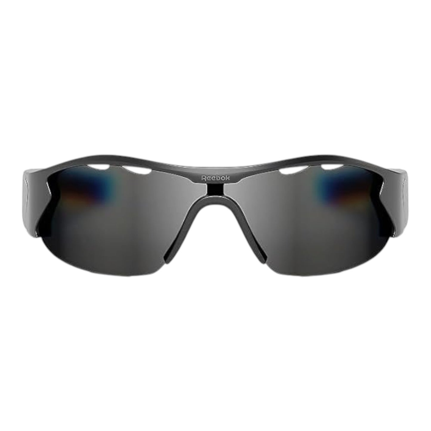 Reebok Octane Smart Audio Sunglasses, Matte Black Frame, Silver Mirror Lens
