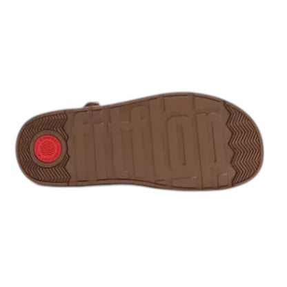 FitFlop Gen-ff Suede Shearling Loafer Back Strap Mule - Tan