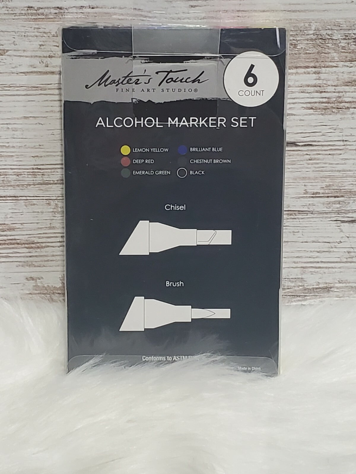 Master's Touch Alcohol 6 PC Marker Set,Various