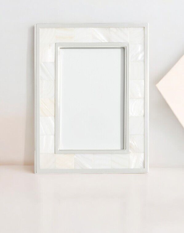 Pottery Barn Mother Of Pearl Frame, 4" X 6"