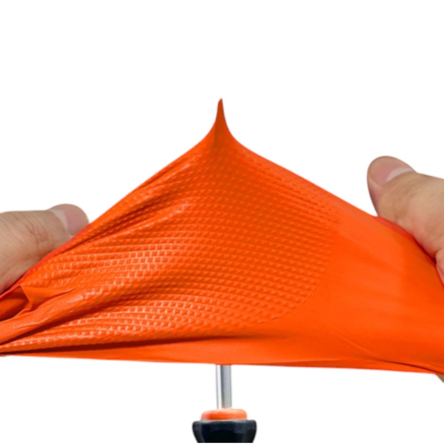 Heavy Duty Orange Industrial Nitrile Gloves with Raised Diamond Texture, 8-mil