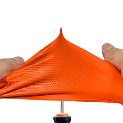 Heavy Duty Orange Industrial Nitrile Gloves with Raised Diamond Texture, 8-mil