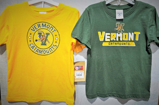 VERMONT CATAMOUNTS TODDLER LOGO T-SHIRT 2-PACK!