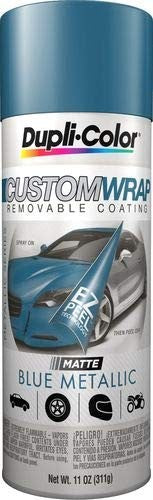 Dupli-Color ECWRC8327 Custom Wrap Removable Metallic Coating, Blue Metallic, 11