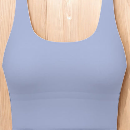 Victoria's Secret PINK Relay Longline Sports Bra - Dusty Iris - Blue - Small