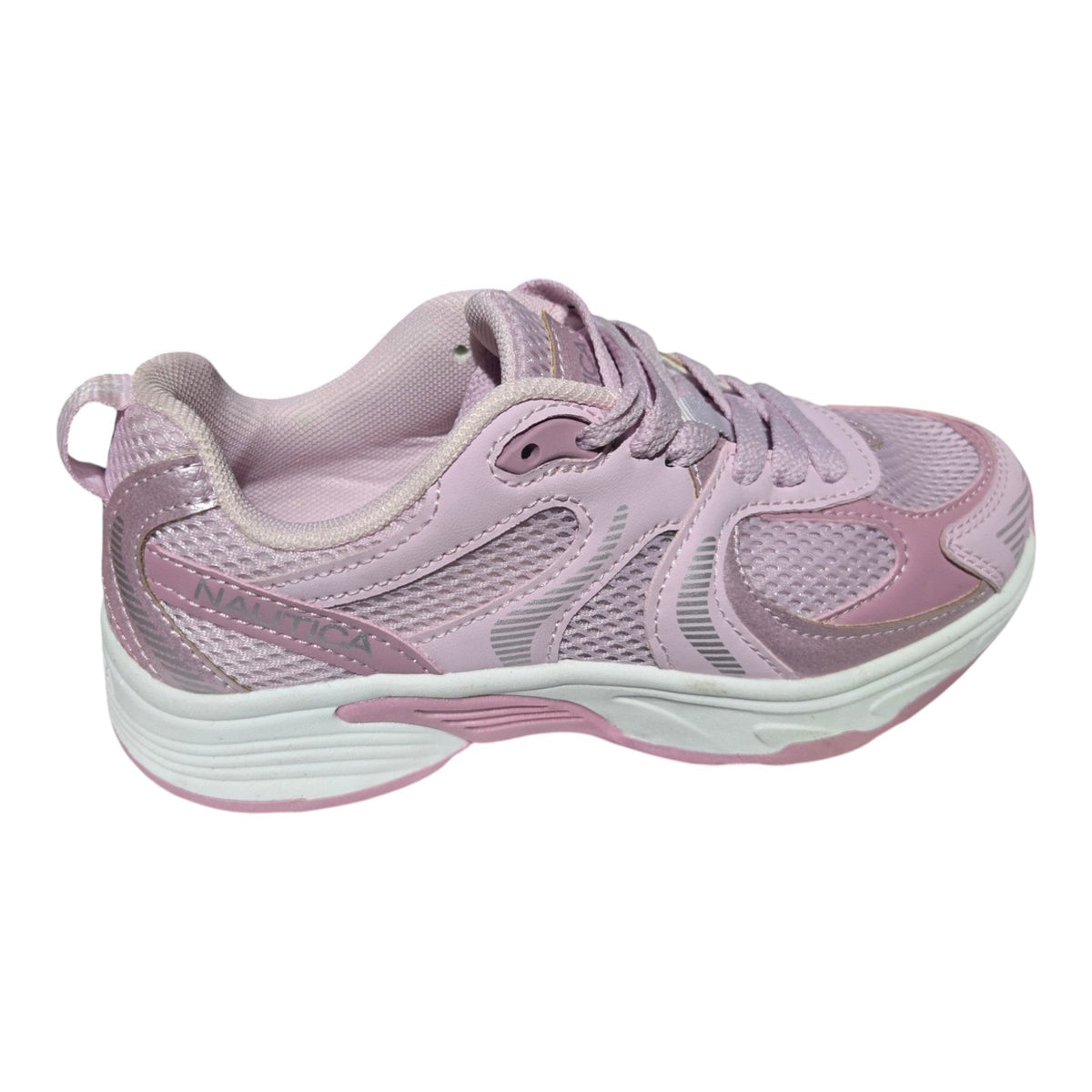 Nautica Girls White and Pink Sneakers - Monroe KN10771S - Missy Athletic -