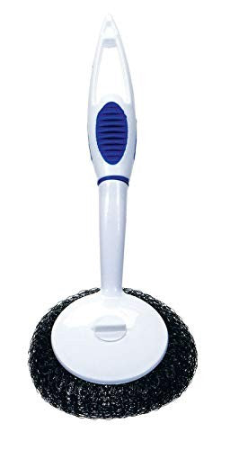 JMK 4 in. W Plastic/Rubber Dish Brush