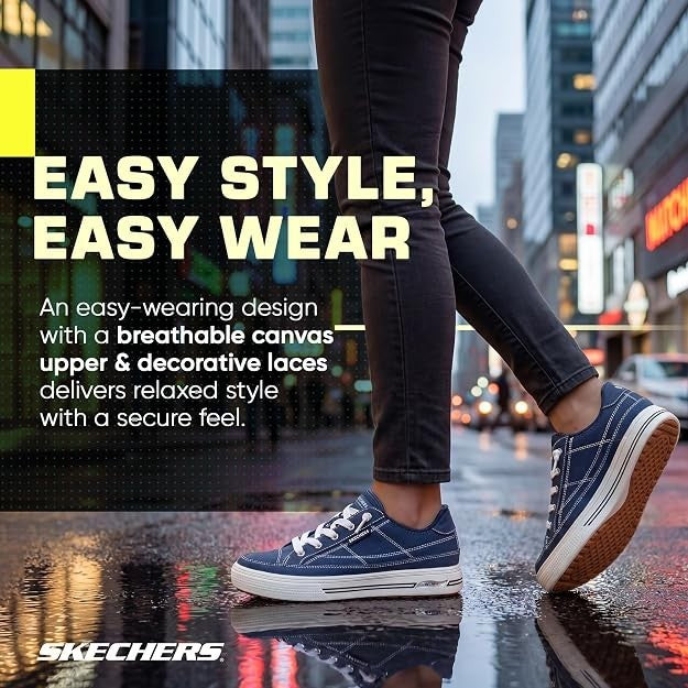 SKECHERS Arcade Arch Fit Arcata Navy Sneaker (177195) Women's Sizes NEW!!!