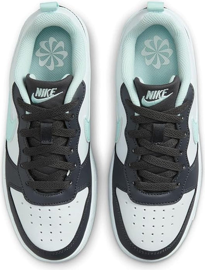 Nike Court Borough Low Recraft Big Kids' Shoes Anthracite/White/ Blue Size 3.5y