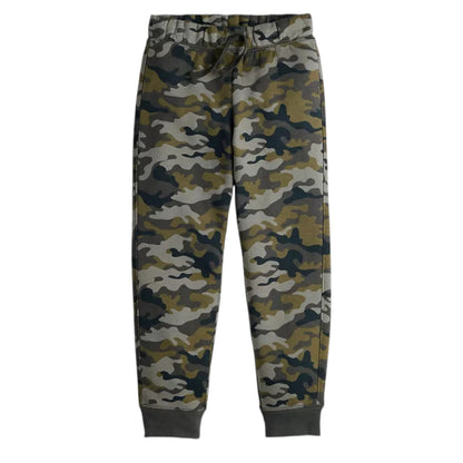 Jumping Beans Fleece Jogger Pants | Color: Camo/Navy | Size 18m, 2t. 3t, 4t, 5t