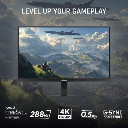ViewSonic VX2730D-4K 27 Inch 4K Gaming Monitor, IPS with Switchable Refresh Rat