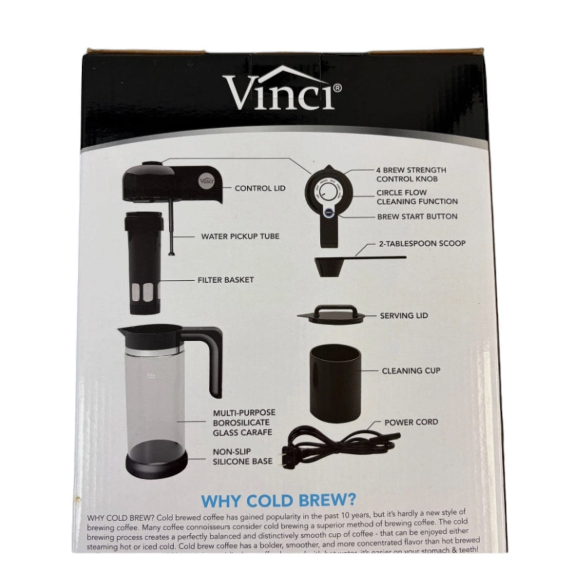 Vinci Express Cold Brew Electric Coffee Maker, New In Box!