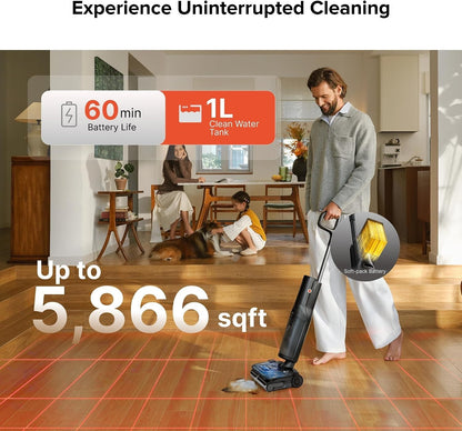 Roborock F25 ACE PRO Hard Floor Cleaner Wet/ Dry Navigation & Self Cleaning