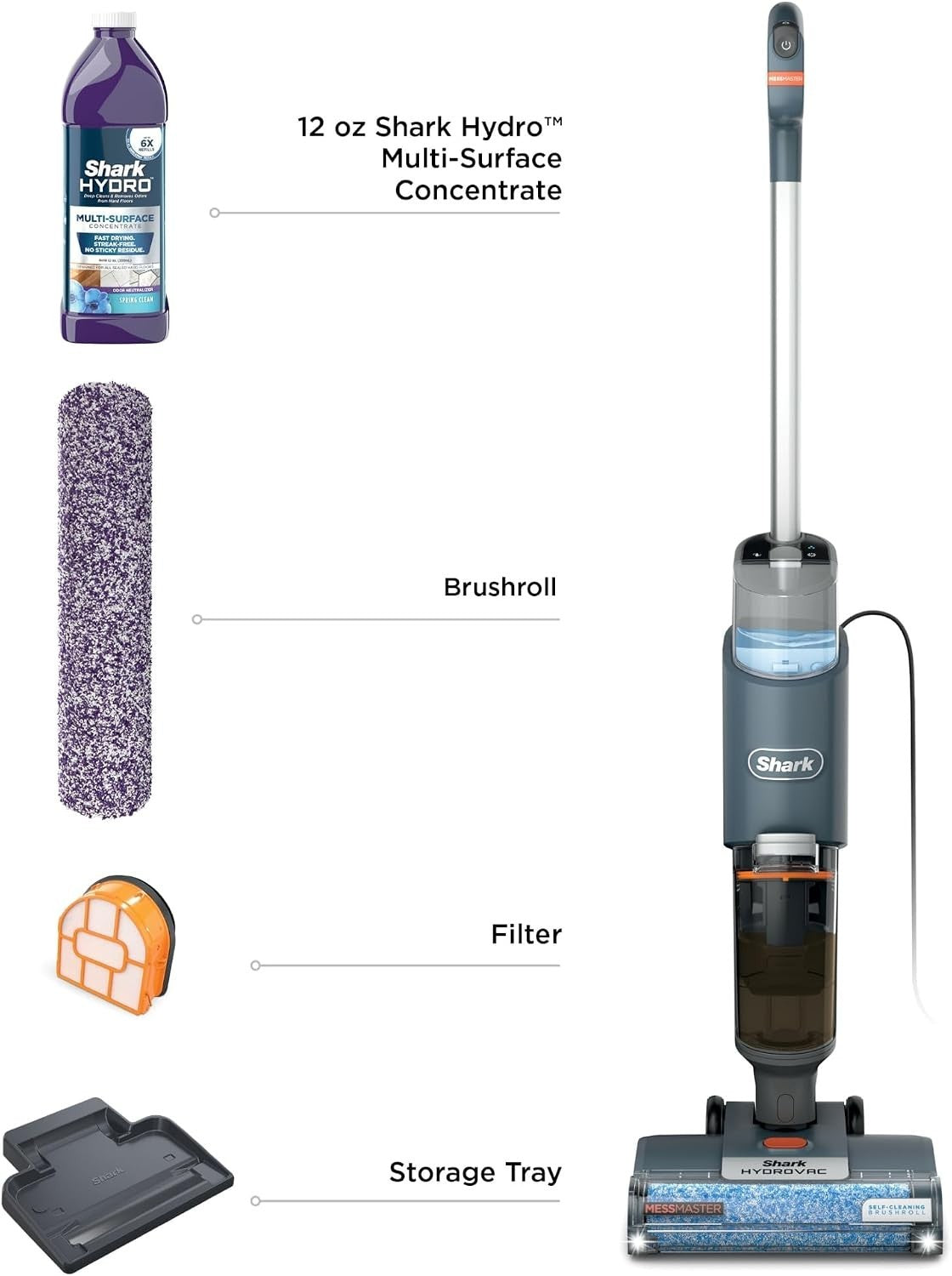 Shark HydroVac MessMaster Wet Dry Corded Vacuum Cleaner 3in1 Multi-Surface WD166