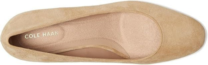 COLE HAAN Goto Shayla Block Heel Pump Women's Size US 9.5 B - Tuscan Sand