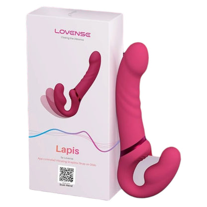 LOVENSE Lapis Strapless or Strap on Dildos G Spot Vibrator W/ App Control
