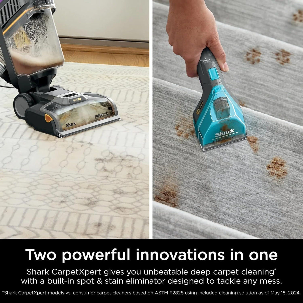 Shark CarpetXpert HairPro with StainStriker, Upright Carpet Cleaner EX300