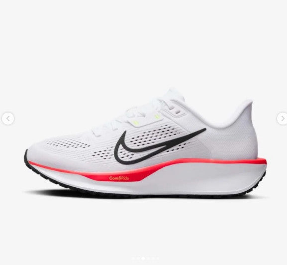 Woman's Sneakers Nike Quest 6 - FD6034-105 - Size 9 - White/Black-Crimson-Volt