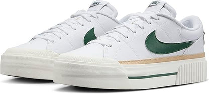 Nike Court Legacy Lift Women's Shoes DM7590-107, White/Sail/Sesame/Fir, Size 7.5