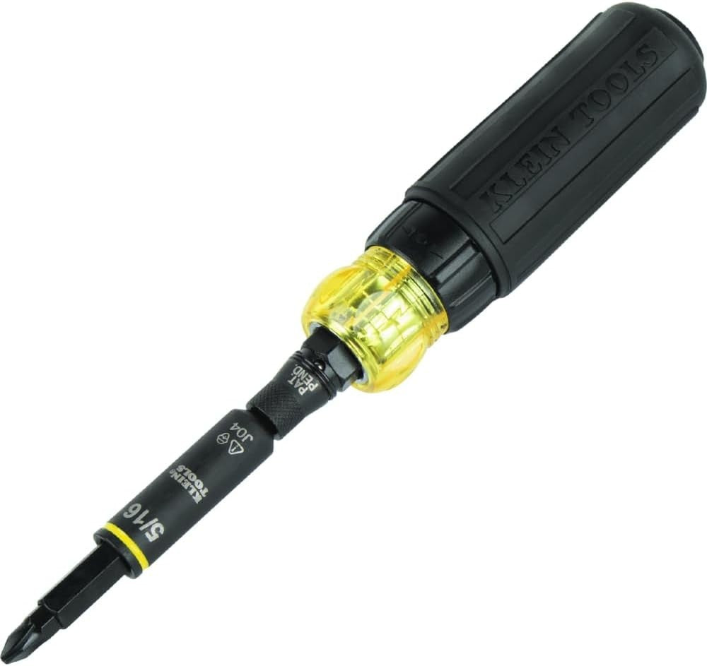 🛠️ Klein Tools 32500HDRT 11-in-1 Screwdriver/Nut Driver Ratcheting Impact-Rated