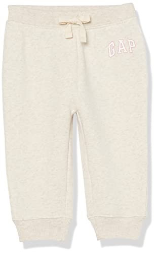 GAP Baby Girls' Logo Pull-on Jogger Sweatpants
